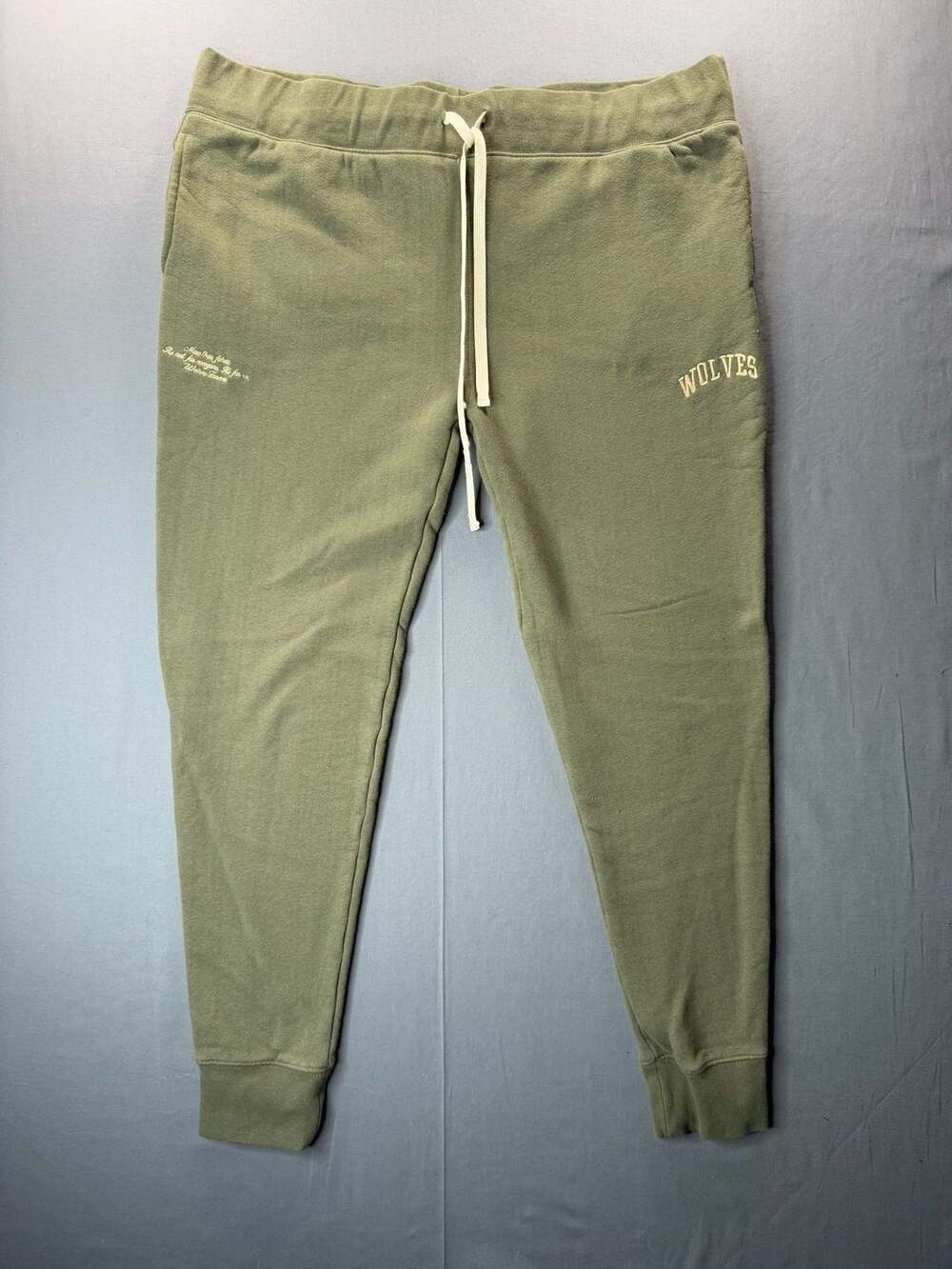 Darc Sport Bushido Code Wolves Sweatpants Size XXL Olive Green Jogger
